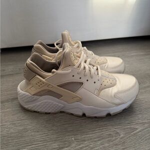 Nike Air Huarache Cream Sneakers